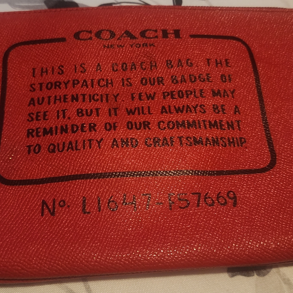 Coach Coated Canvas Storypatch Pouch - Picture 2 of 12